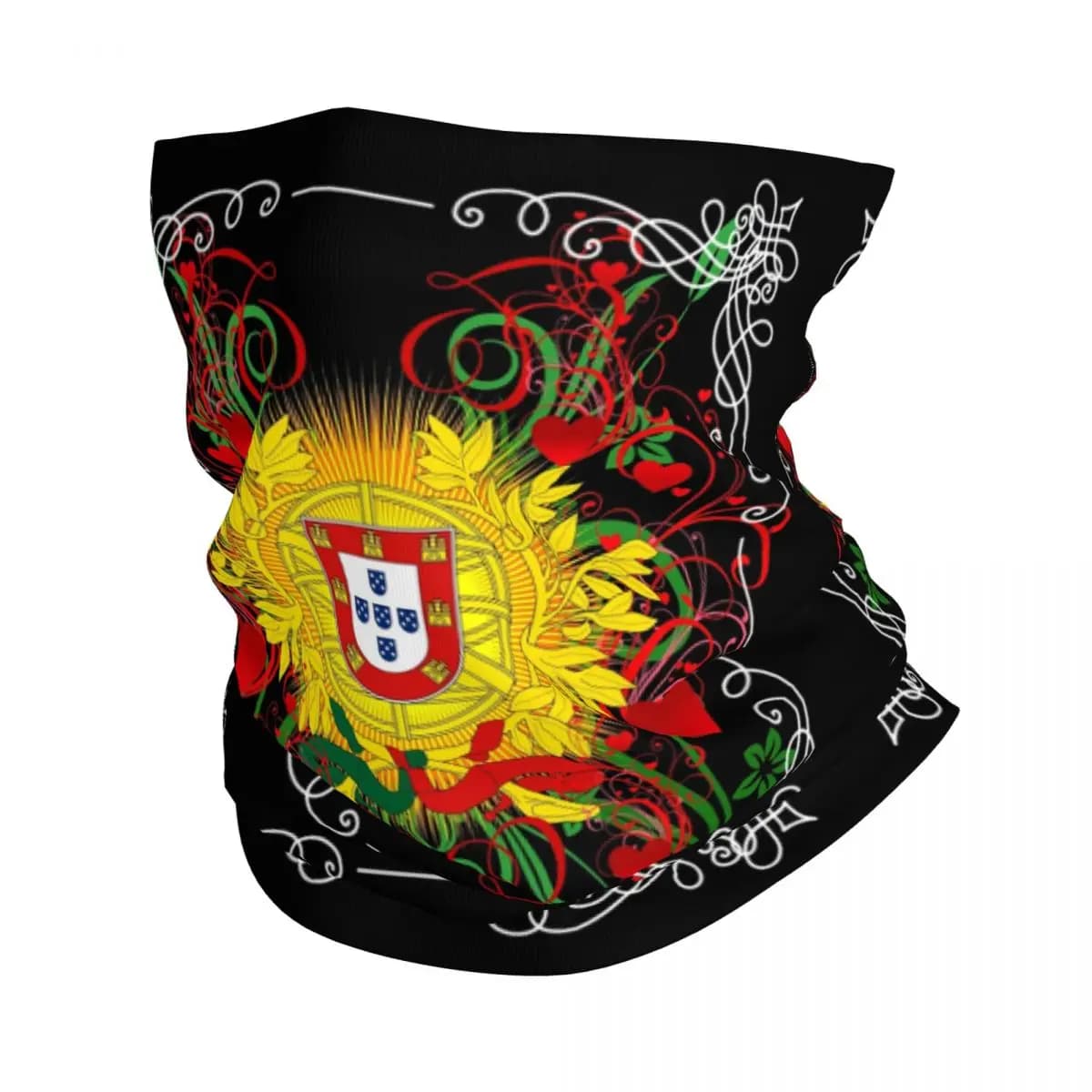Art Portogallo Inverno Fascia Scaldacollo Donna Uomo Sci Ciclismo Tubo Sciarpa Gallo Barcellona Viso Bandana Ghetta