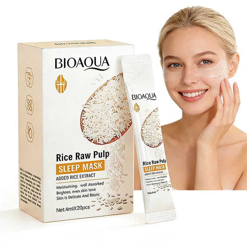 BIOAQUA White Rice Sleeping Facial Masks Whitening Moisturizing Anti Wrinkle Anti-aging No wash Sleep Face Mask Skin Care