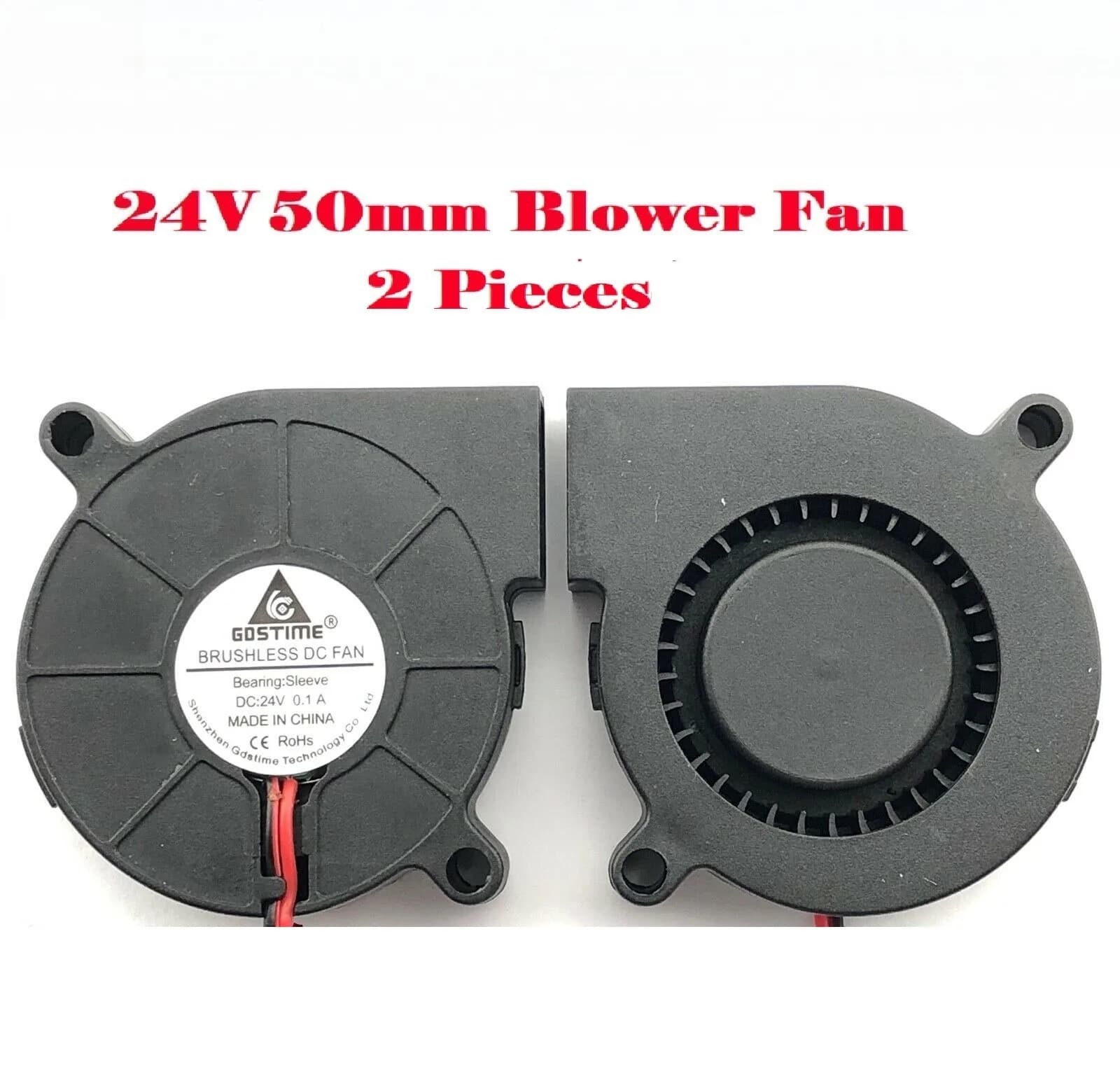 PER 2PCS 24V DC 50mm Ventola di raffreddamento 5015 Hotend Estrusore per stampante 3D RepRap-