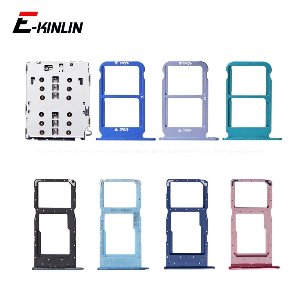 Lettore adattatore connettore contenitore slot per scheda SIM/vassoio scheda Micro SD per HuaWei Honor View 10 Lite 10i