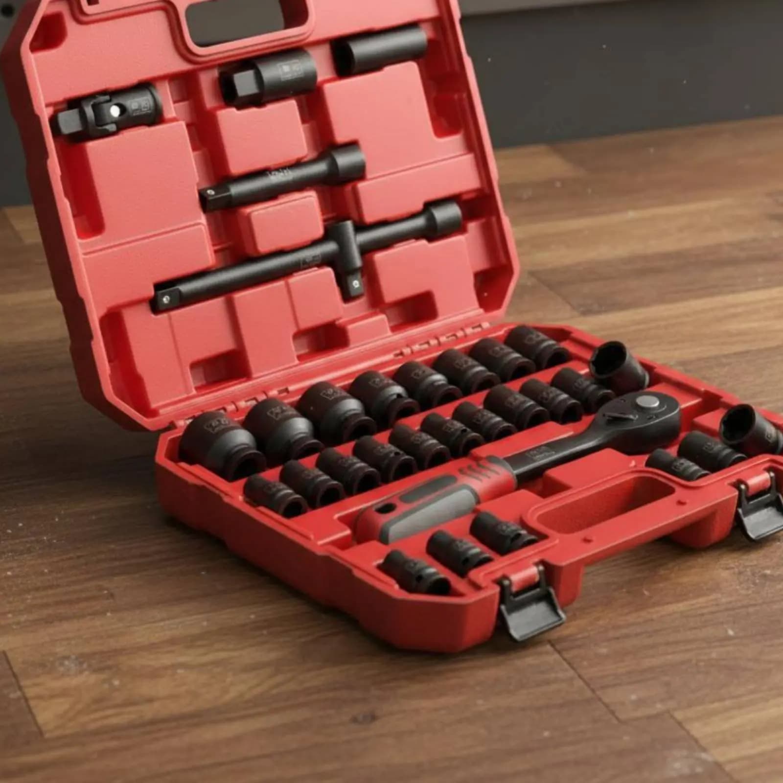 Set di 32 Pezzi con Chiave a Cricchetto in Valigetta Portatile, Kit di Riparazione Auto, Set per Manutenzione Veicoli, Facile da Trasportare, Kit di Chiavi per Veicoli Elettrici