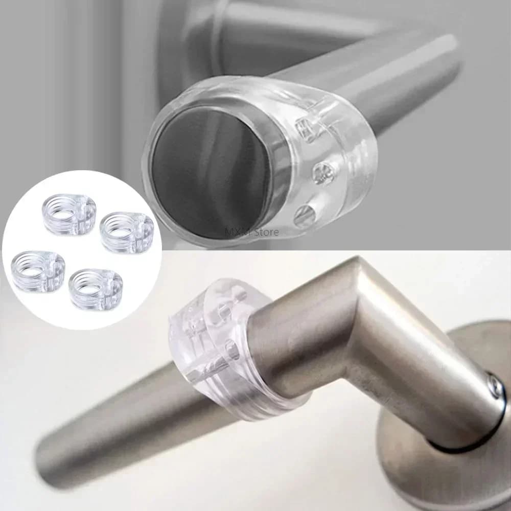 Protezioni fermaporta imbottitura Forniture da parete Maniglia fermaporta da pavimento Tampone di sicurezza Impatto Fermaporta domestico trasparente Silicone Baby