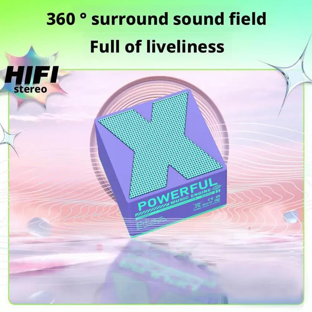 Wireless Bluetooth 5.0 Speaker Portable HIFI Sound Box USB Rechargeable Mini MP3 Music Player For Laptop PC Desktop Phone