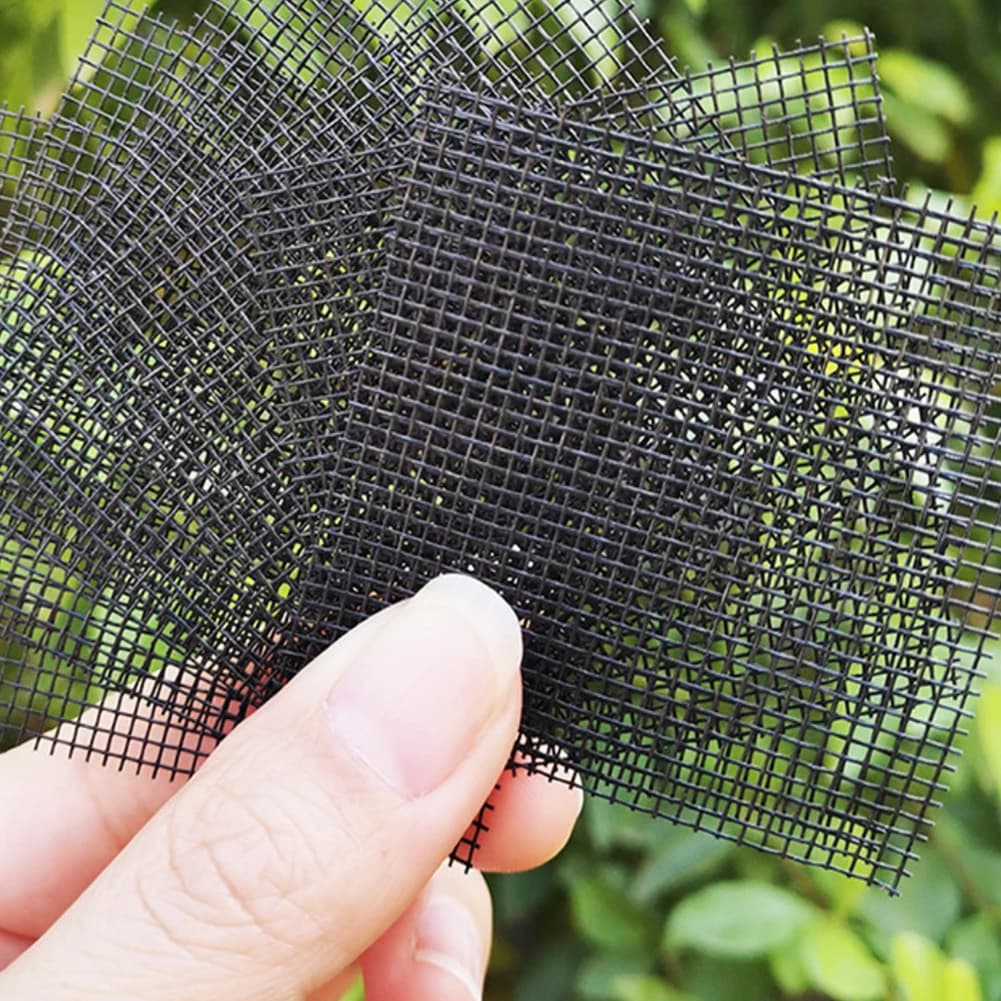 50pcs Flower Pot Hole Mesh Pad 45x1.5mm Round Bottom Grid Mat Drainage Plant Glass Fiber For Bonsai Outdoor Potted Plants Part