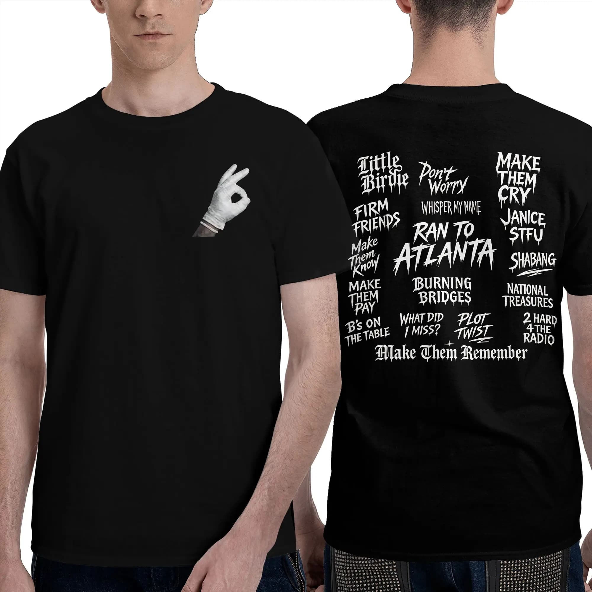 Maglietta Rapper Drake Iceman Album T-shirt divertente in cotone da uomo, girocollo, manica corta, idea regalo