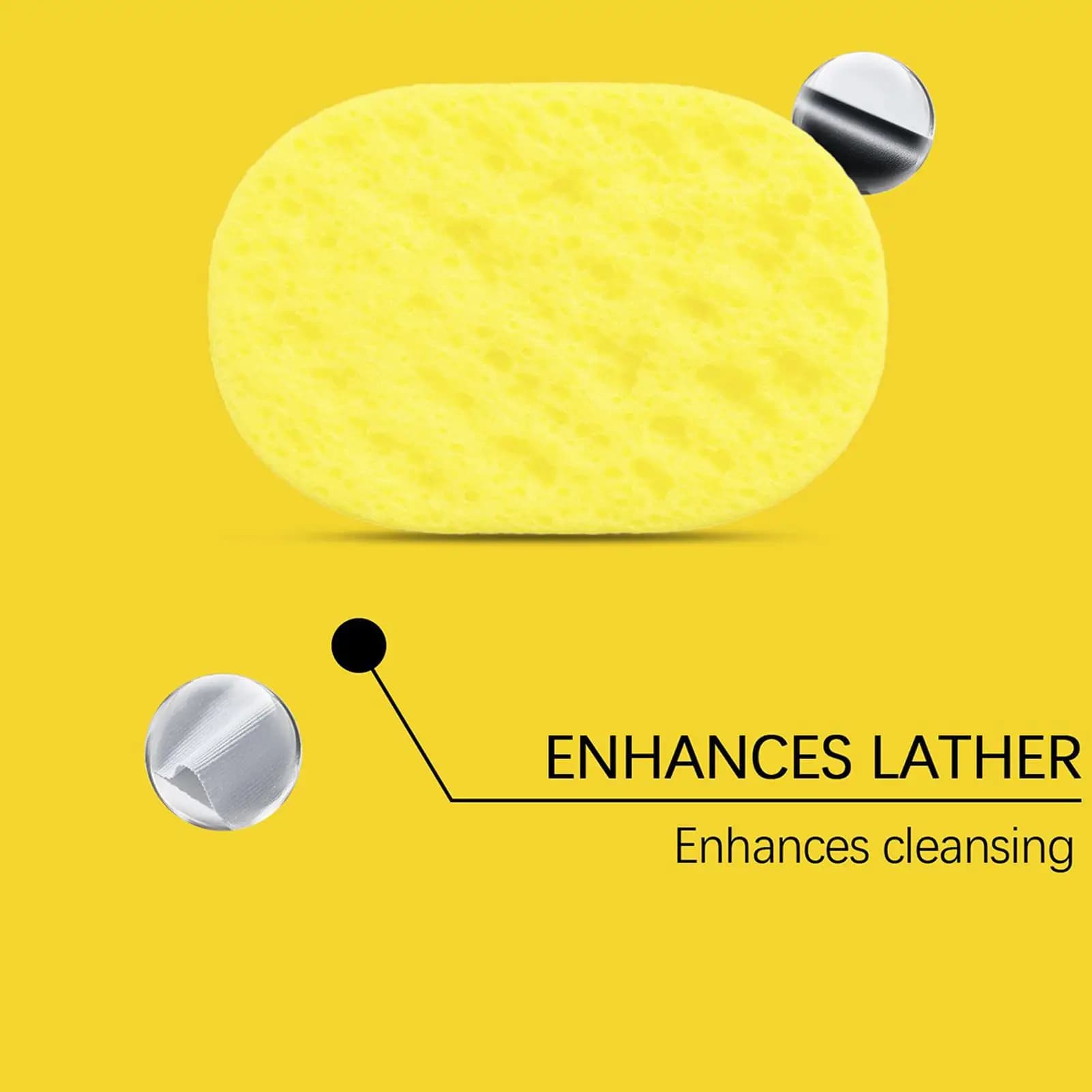 Bath Sponge Reusable Gentle Bathing Sponge Soft Cleansing Exfoliating Body Massage Cleaning Shower Brushes Bath Tools
