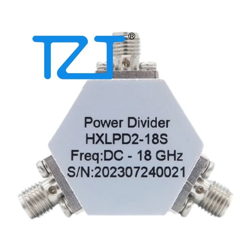 TZT HXLPD2-18S DC-18GHz Wide Band Resistant Power Divider One Two Splitter Microband Power With SMA Female Connector