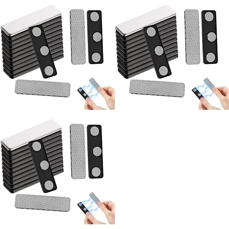 【MUST-HAVE】36Pairs Curtain Magnets,Adhesive Magnets For Blinds Windows,Magnet For Curtains,Magnetic Clips For Shower Blackout