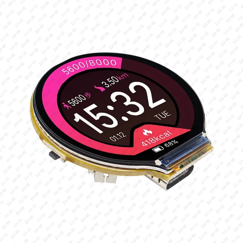 Scheda di Sviluppo ESP32-C3 per Arduino con Display Smart IPS da 1,28 Pollici 240*240, Modulo LCD TFT WiFi e Bluetooth con Touch Screen