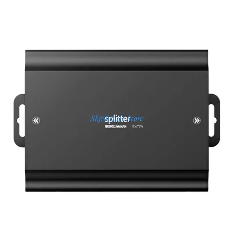 E65E Heavy Duty Metal POE Splitter 48V to 12V 6A Converter for Security Cameras