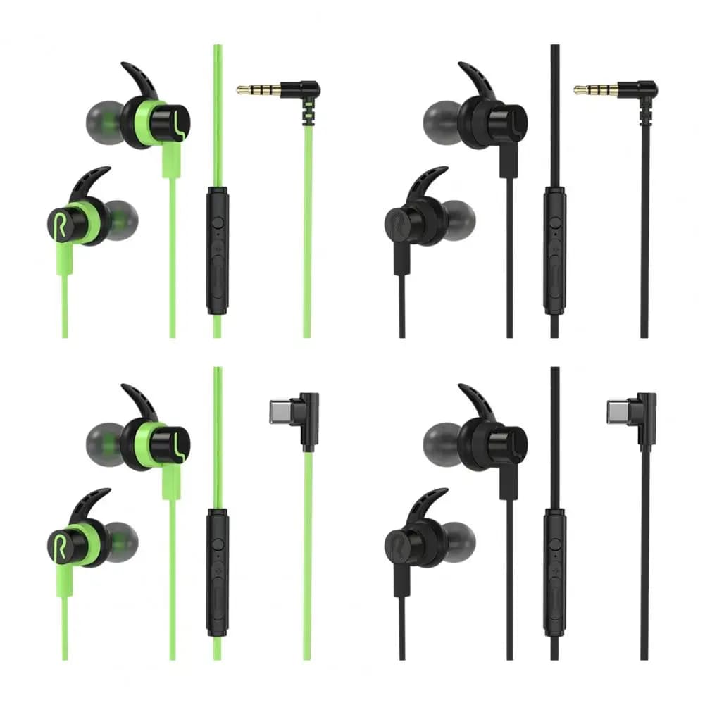 360-degree audio headphones with panoramic sound 3.5mm/type c wired sports headphones with microphone for play music calls