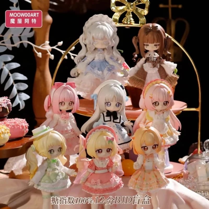 Genuino Moowooart Sugar Index 100% Bjd Blind Box 1/12 Action Figures Bambola congiunta Ornamento Giocattoli alla moda Scatola misteriosa Regalo a sorpresa