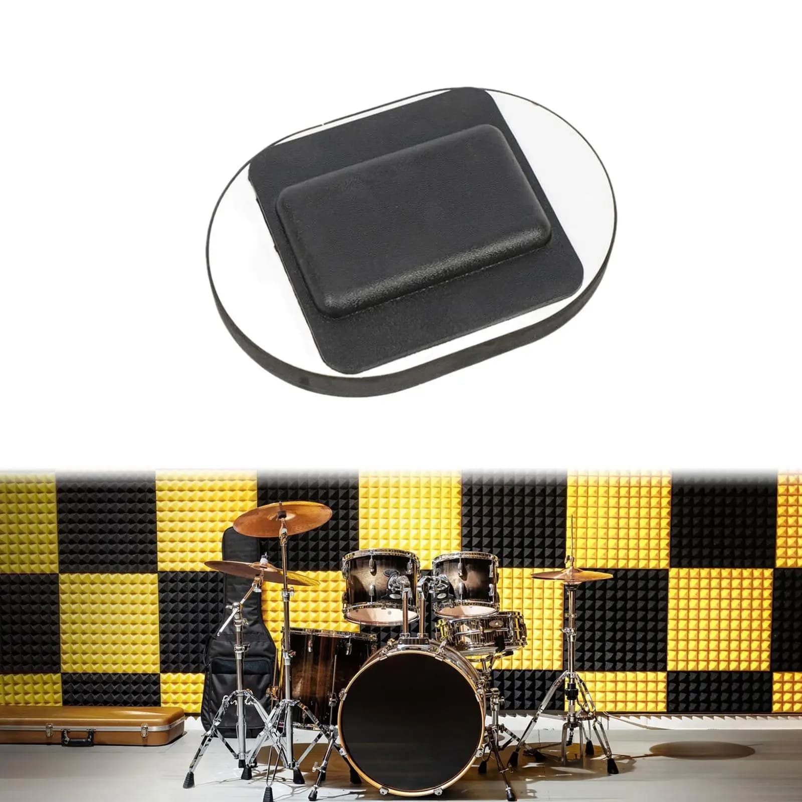 Pad smorzatore per grancassa, accessori per percussioni, robusto e portatile per la smorzatura del tamburo