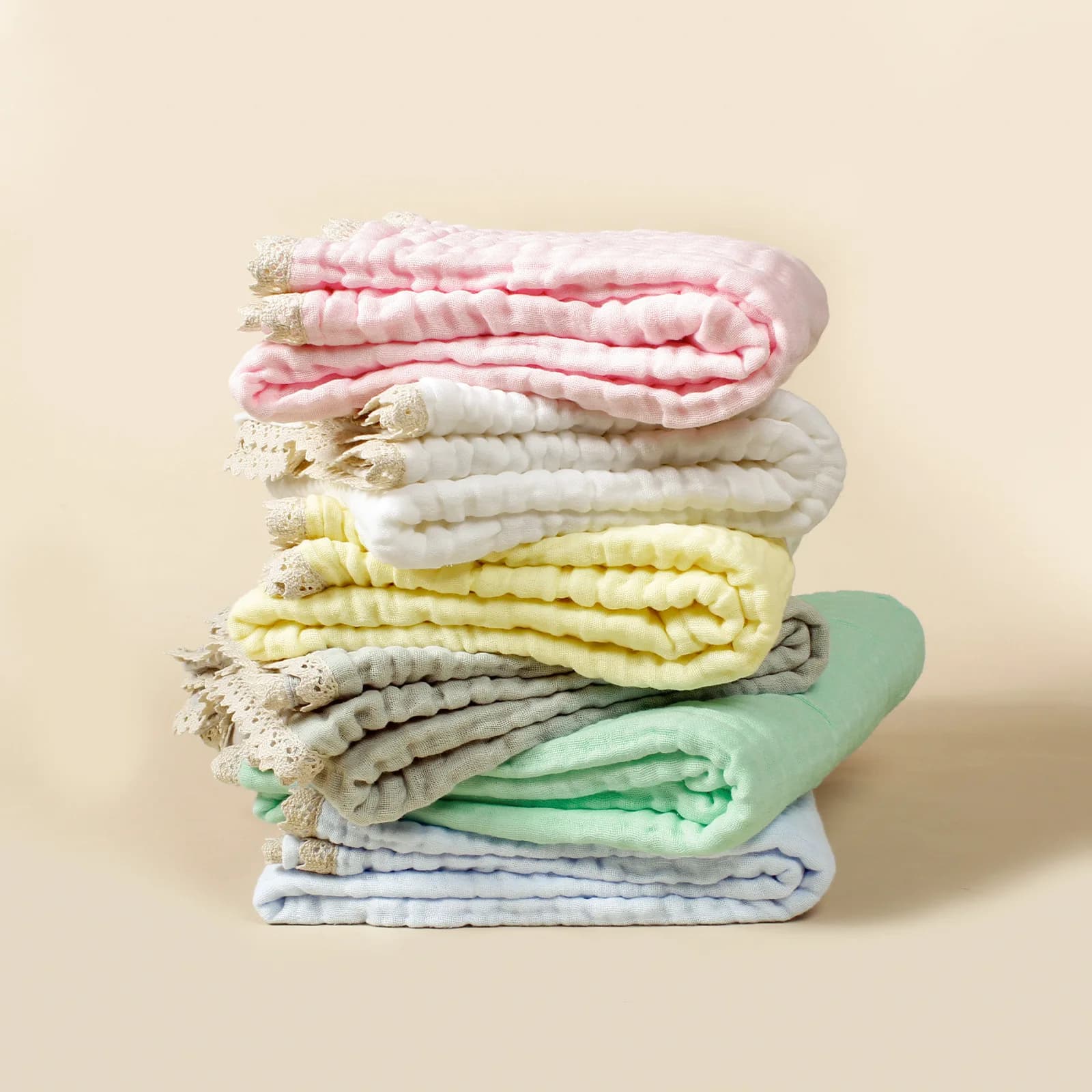 Coperta per neonati Neonato Swaddle Wrap 6 strati Mussola Coperte per la ricezione del bambino Asciugamano da bagno per bambini Coperta per passeggino Trapunta per culla