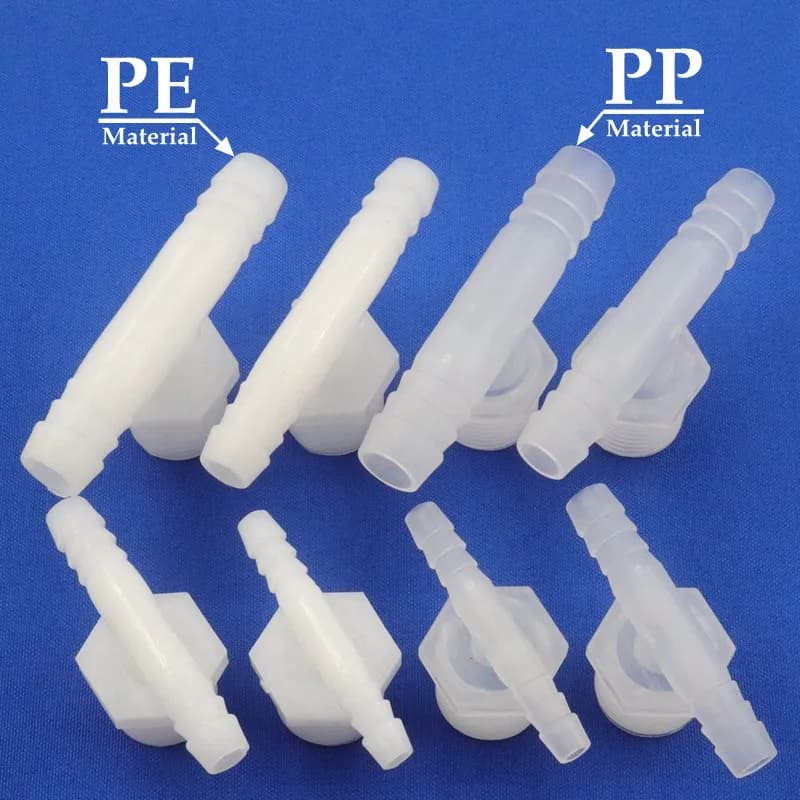 5~100 pcs G1/2 Inch Threading 20mm Food Grade PE PP Push Connectors Fittings For Water Pipes Fish Tank Air Pump Air Aerator Tube Tee