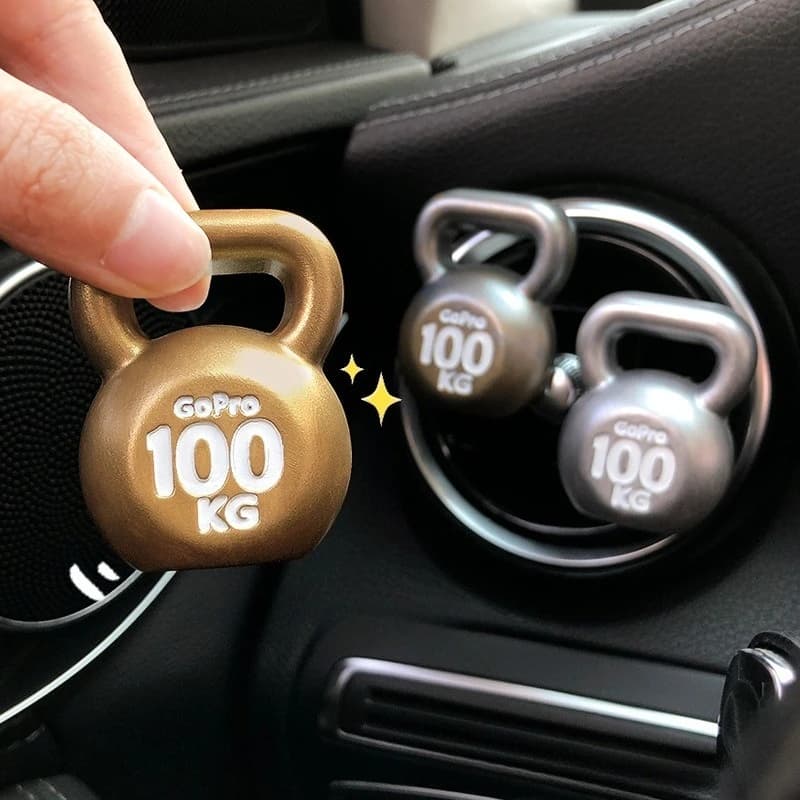 Creativo Kettlebell Auto Profumo Ornamento Uscita Aria Aromaterapia Fragranza Decorazione Accessori Interni Cool Trend Diffusore