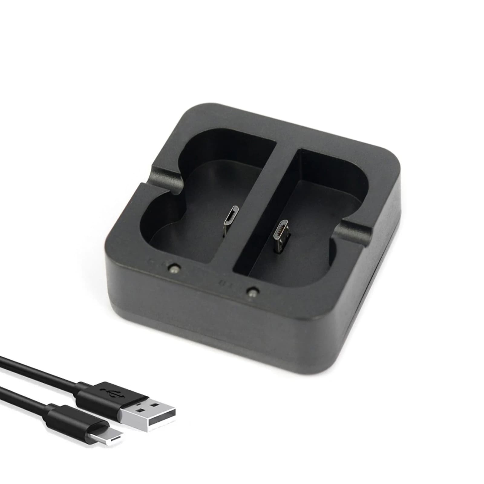 Caricabatteria a doppia porta per campanello Video ricaricabile ad anello 2/3/4 per batteria Spotlight Cam Dock di ricarica Micro-USB 5V 2.1A
