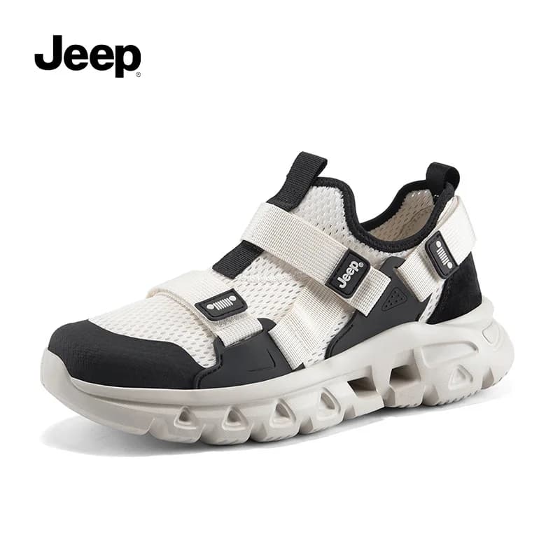 Men's trekking and hiking sandals Jeep, beach and outdoor sandals with perforated design, casual sports shoes, sneakers