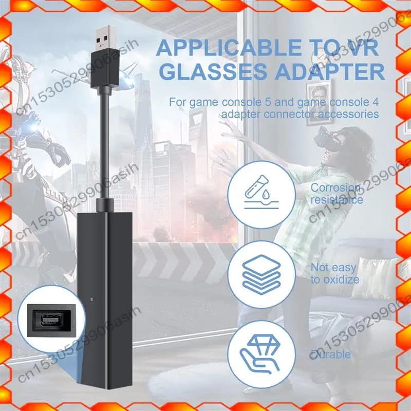 -AT52 Per PS5 VR Cavo adattatore Mini connettore adattatore fotocamera per Playstation 5 PS5 PS4 VR Accessori connettore adattatore