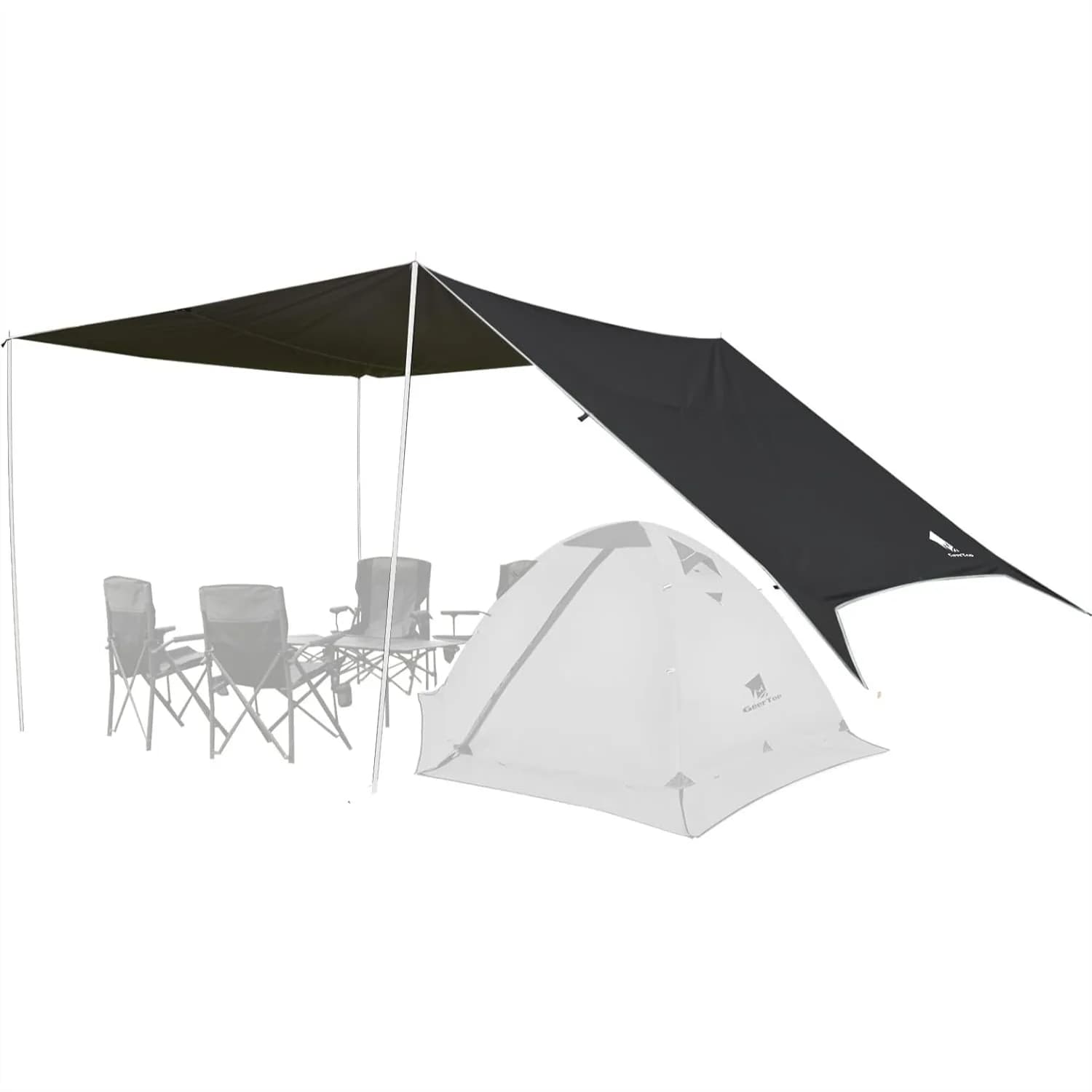 Grande Telo Impermeabile 17x10 piedi per Amaca, Tenda Antipioggia Portatile per Campeggio e Viaggi