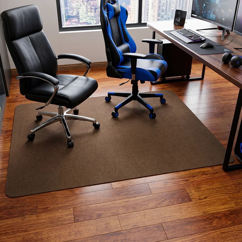 Tappetino per Sedia da Ufficio 90x120cm, Antiscivolo, Protezione per Pavimenti, per Sedie Girevoli da Gaming, Tappeto per Scrivania, Uso in Casa, Ufficio, Camera da Letto, Soggiorno