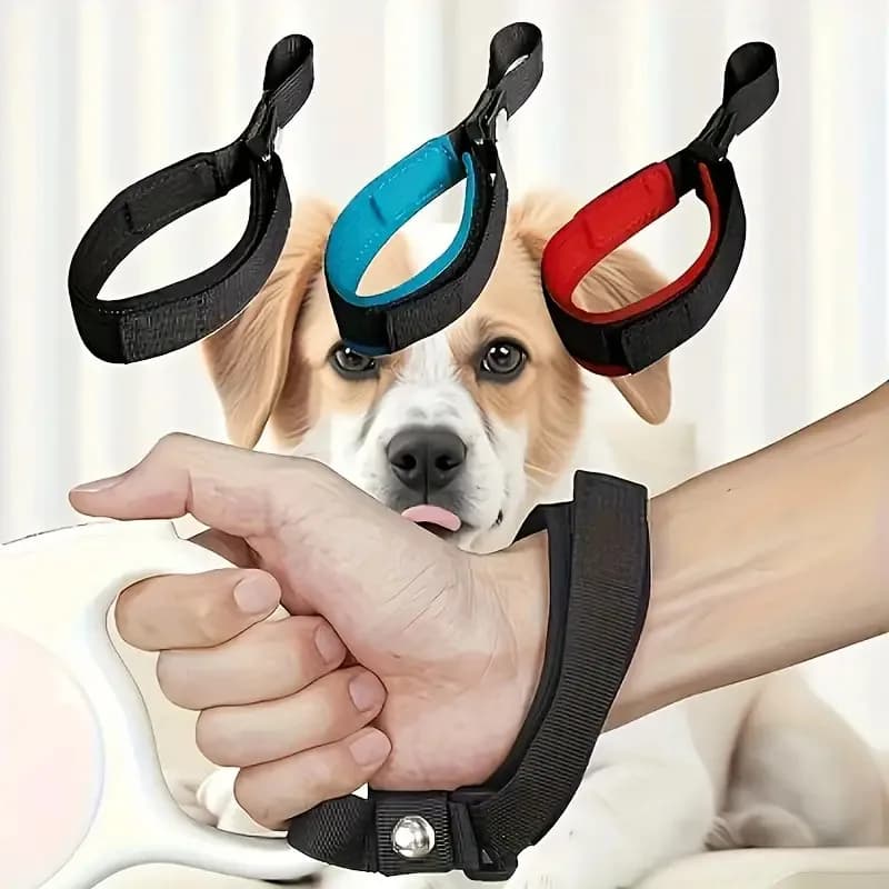 1 cinturino da polso con guinzaglio per cani a mani libere: design di trazione di sicurezza, morbido e confortevole, cinturino durevole regolabile, adatto per proprietari di animali domestici