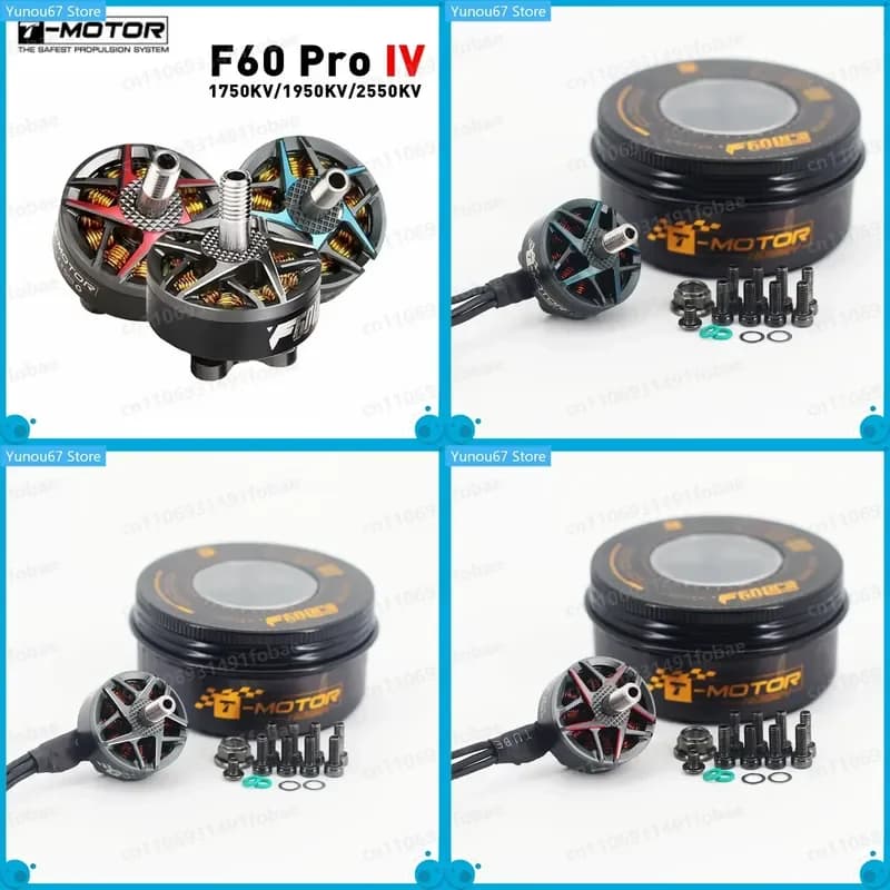 For T-Motor F60 Pro IV 2207 FPV Brushless Motor 1750KV 1950KV 2550KV 4-6S for RC FPV Freestyle Drone Racing