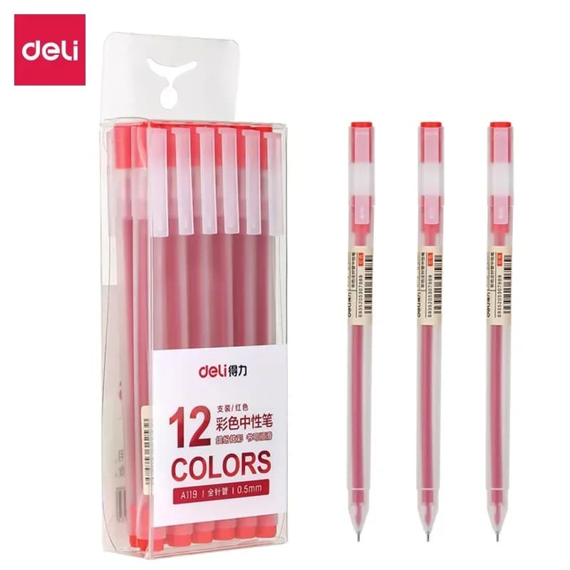 Penna Gel Fine da 0.5mm ricariche di inchiostro blu/nero asta per pennarelli per manico scuola Gelpen ufficio studente scrittura disegno cancelleria
