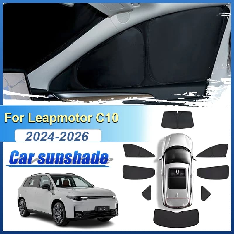Per Leapmotor C10 2024 2025 2026 Auto Tenda Parasole Copertura Parabrezza Anti-Uv Strumento Visiere Privacy Shield Parte Accessori Auto