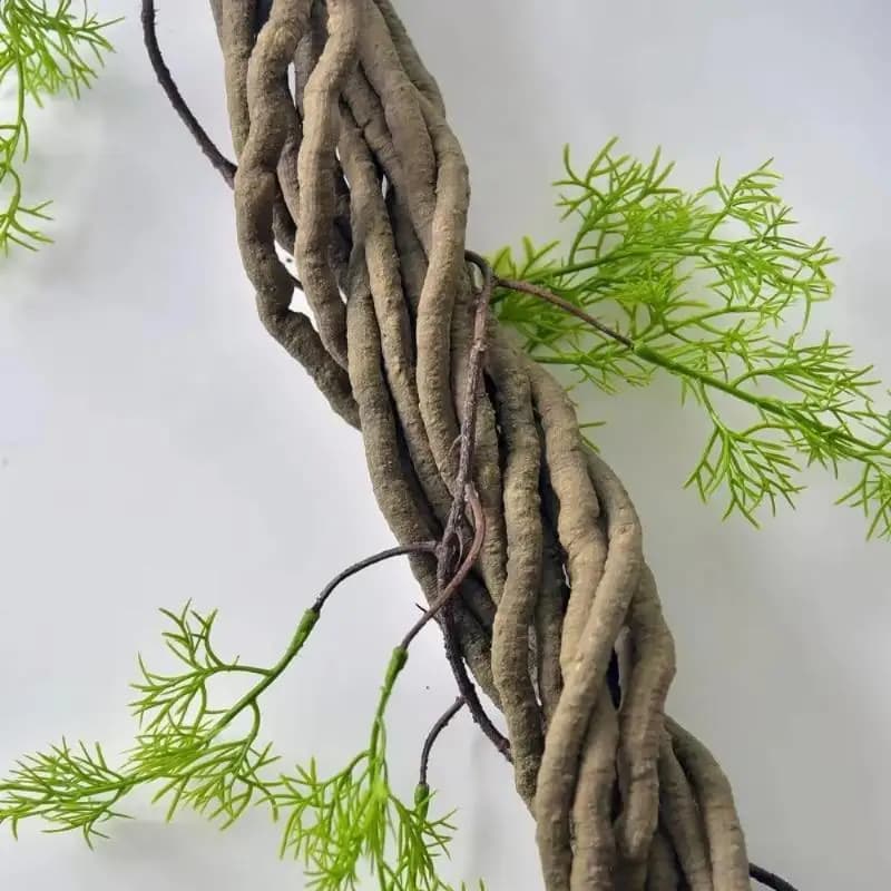 ★Artificial Ivy Vine Plants PVC Fake Rattan Climbing Plants Wigwam Rainforest Landscape DIY Home Decoration D 6MM