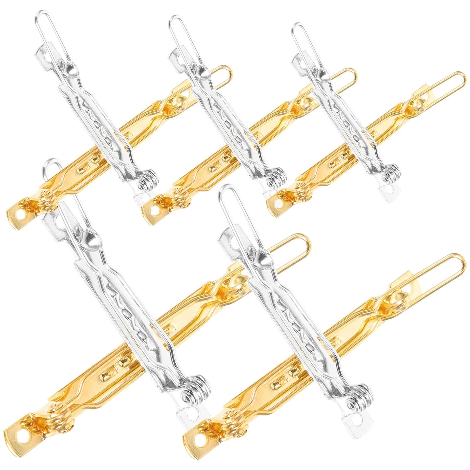 16 Pezzi Fermagli in Metallo di Ferro Robusti per Creazione Accessori Capelli Fai da Te, Forniture Artigianali, Clip in Blocco per Fiocchi