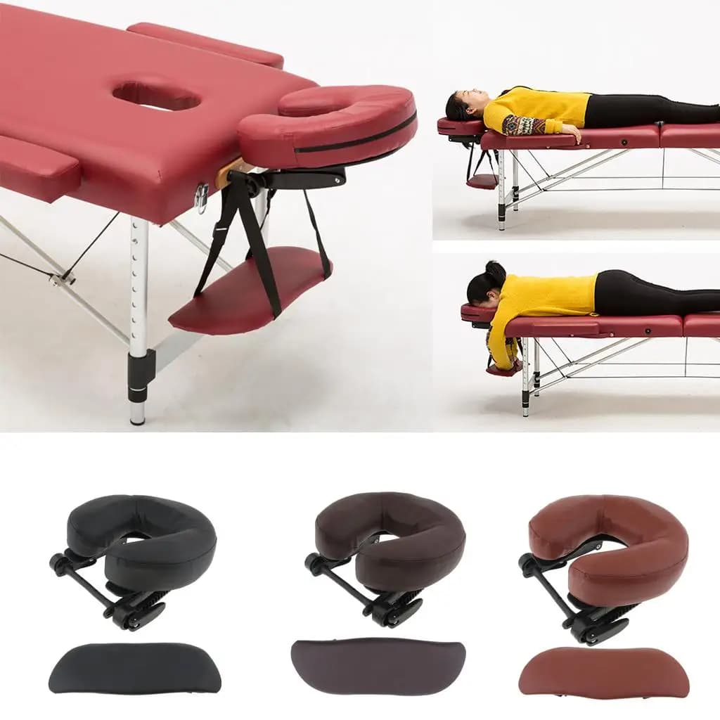 Cuscino Professionale per Lettino da Massaggio, Supporto Ergonomico per il Viso con Poggiamano per Uso in SPA e Salone