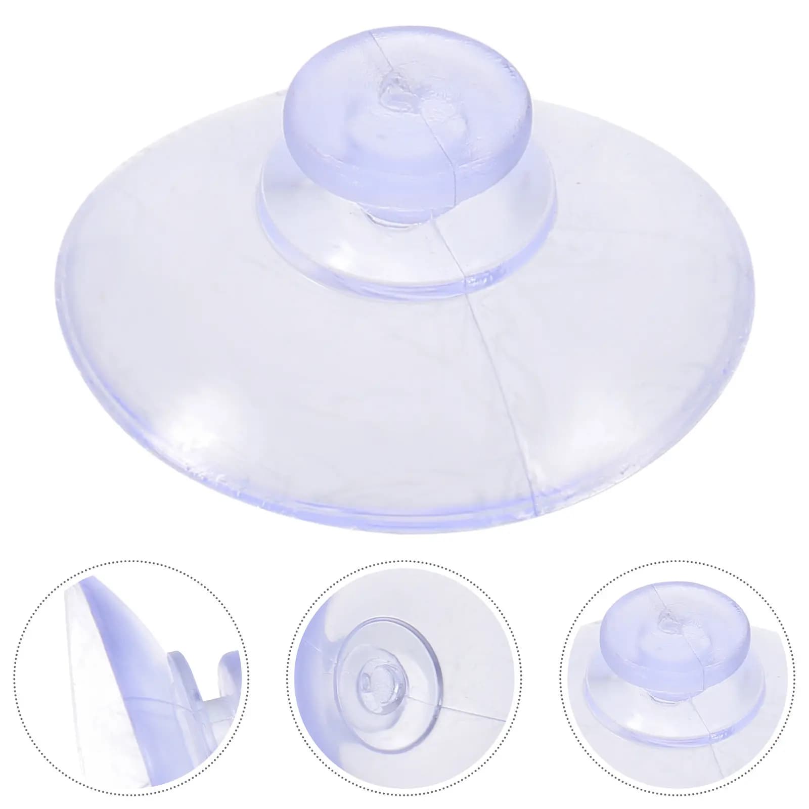 100 Pezzi Ganci a Ventosa Mini per Piani in Vetro, Supporti Riutilizzabili Robusti per Cucina, Bagno, Finestre, Chiavi, Luci