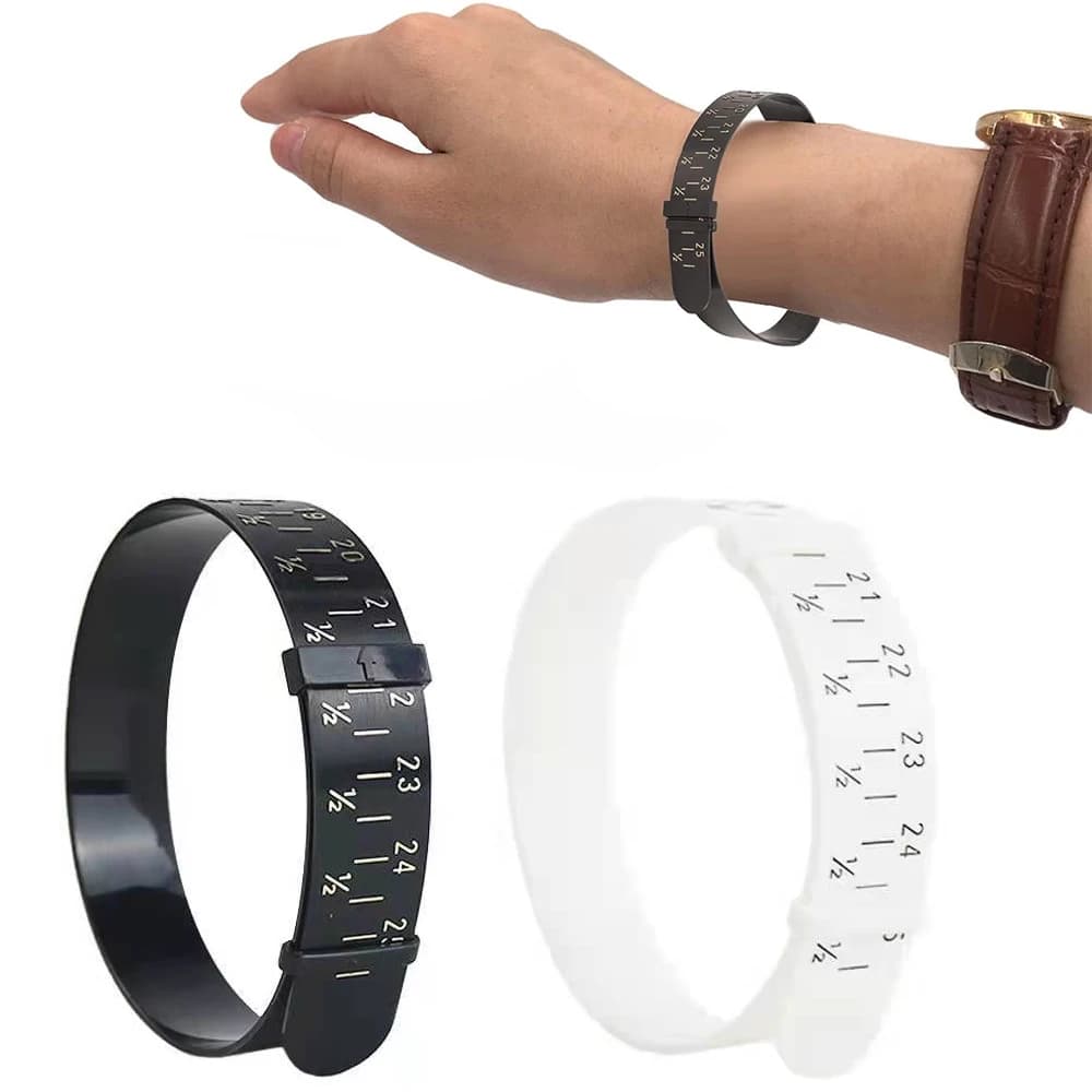 ABS Plastic Bracelet Bangle Gauge Sizer 15 to 25cm Jewelry Measuring Tape Wrist Size Tool Jewellery Bracelet Making Tools