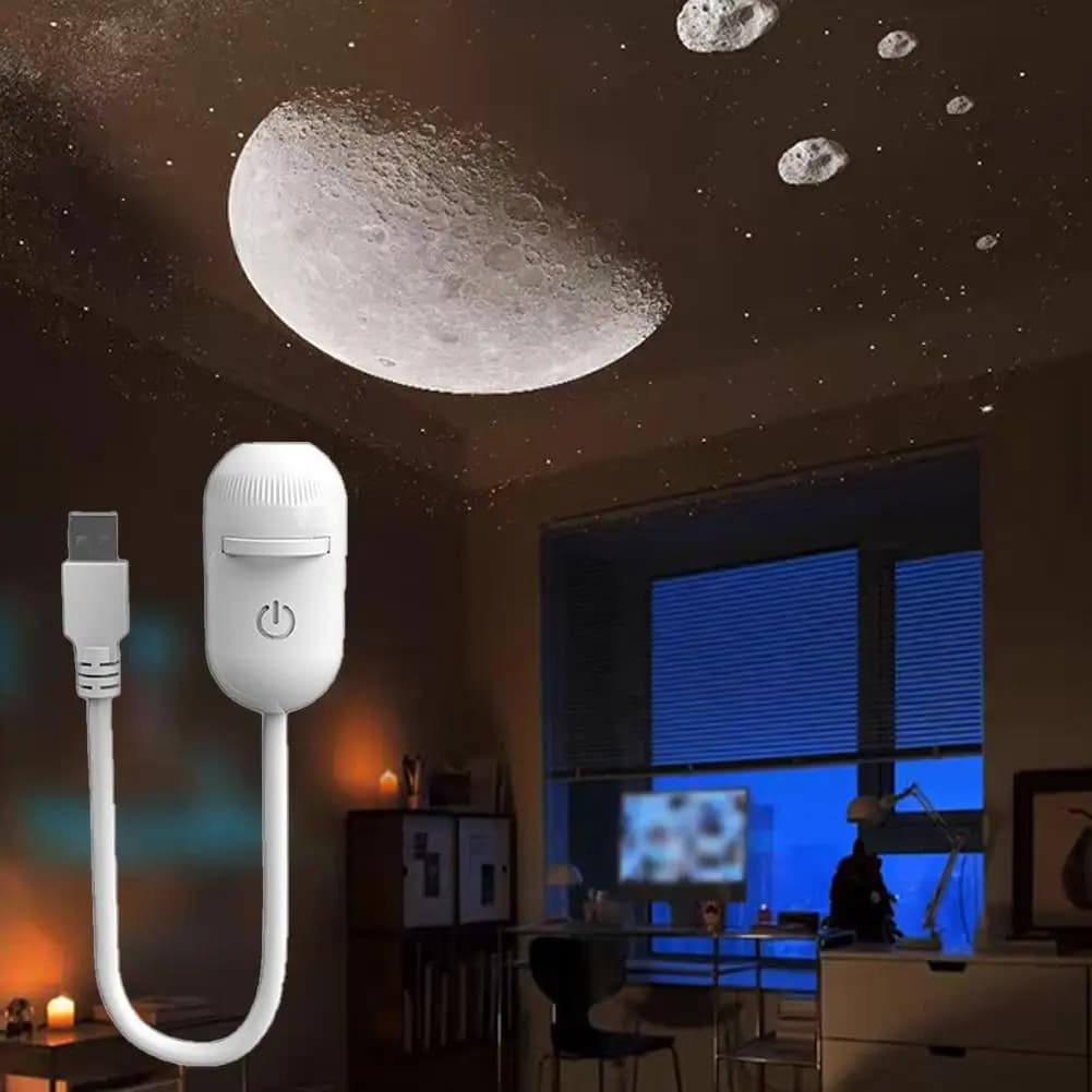 Lampada Proiettore Cielo Stellato con Sensore Touch, Luce Notturna USB LED, Illuminazione Ambientale per Casa