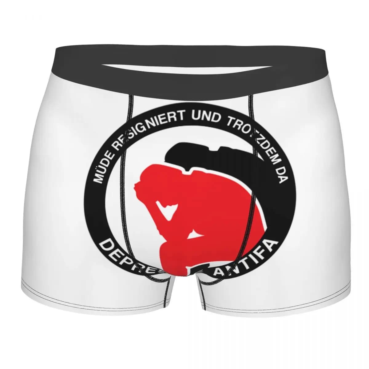 Boxer da Uomo Personalizzati Antidepressivi Antifa Traspiranti