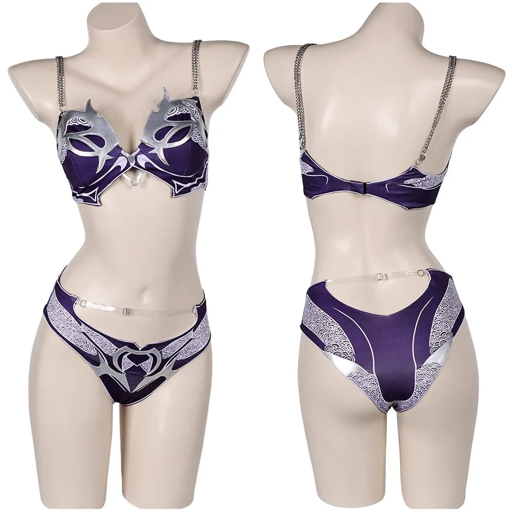 Shadowheart Estate Sexy Bikini Abiti Gioco Cosplay Balder Gate 3 Costume Travestimento Donne Halloween Carnevale Festa Fantasia Vestiti
