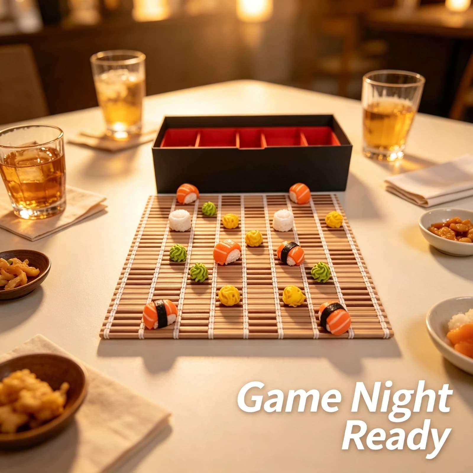 Japanese Theme Sushi Chess Set Board Game, Funny Food Pieces Strategy Toy Gift, For Kids Adults Birthday Party Decoration