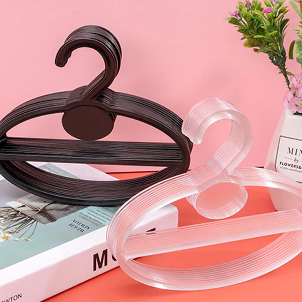 20pcs Oval Scarf Shawl Tie Holder Circle Shape Coat Hanger Multifunctional Clothes Display Rack Holder Organizer Space Saving