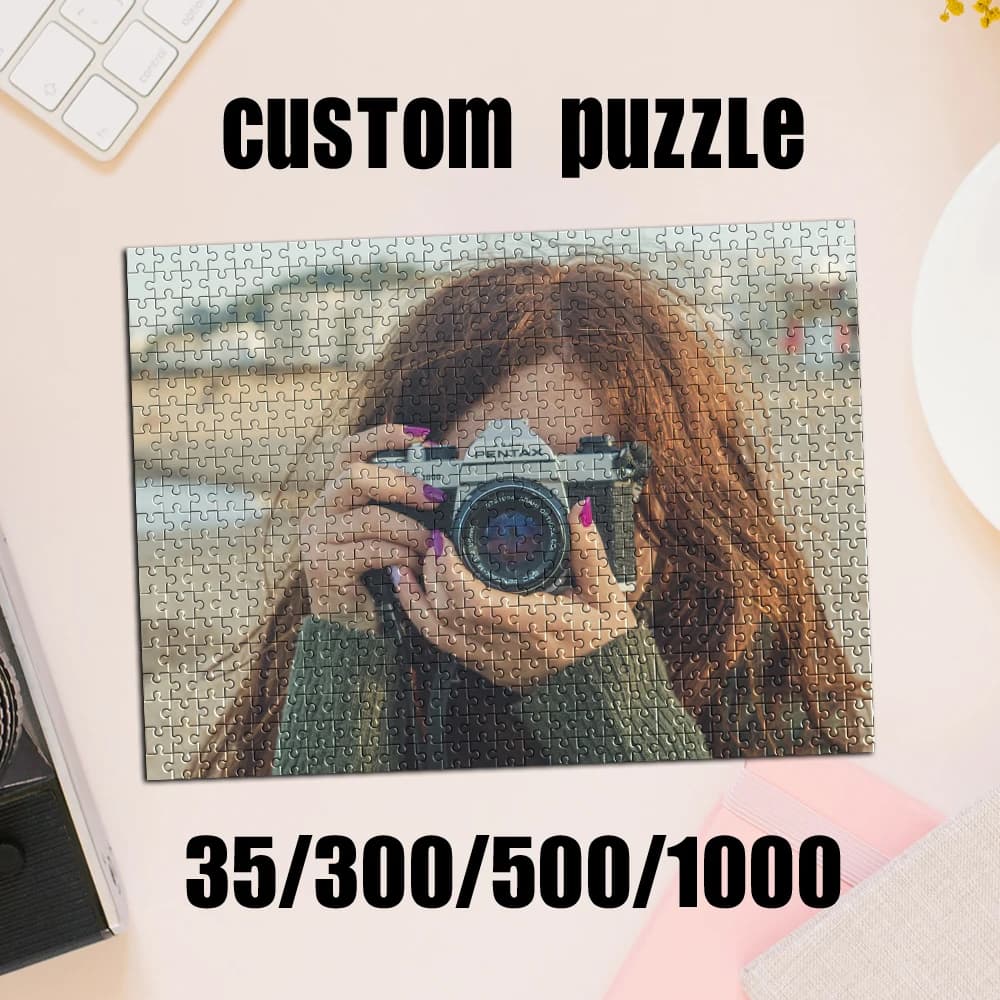 35/300/500/1000pcs Personalized Custom Photo Puzzle photo For Birthdays For Weddings For Fall/Autumn/Winter For Housewarming