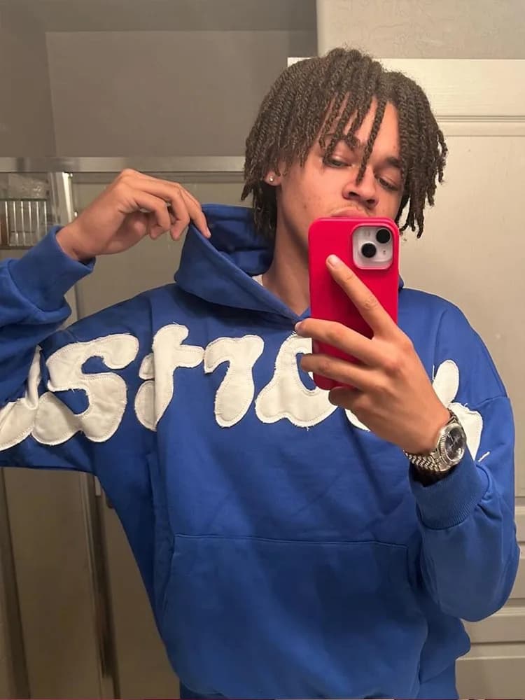 Felpa con cappuccio ampia stampata con lettere alla moda e alla moda Y2K hip-hop street wear pullover da uomo e da donna casual