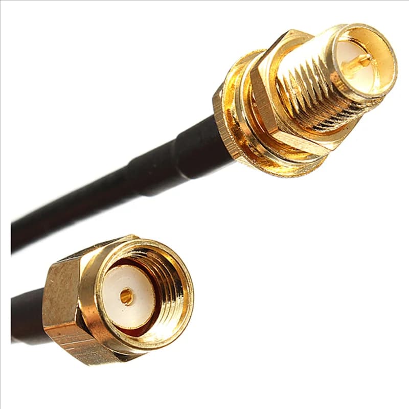 3CGRO-4 pezzi Cavo di prolunga Fi da 3 metri Connettori per antenna RP SMA - Router WiFi femmina RP SMA