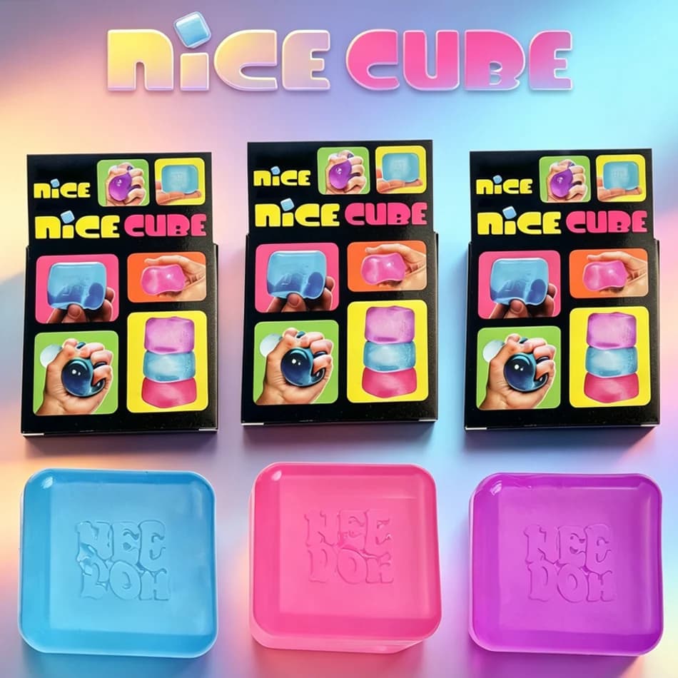 【Nuovo e Migliorato】Cubo Sensoriale Premium Need Doh, Giocattolo Antistress a Lenta Risalita, Cubo Morbido da Spremere, Divertente Regalo per Bambini