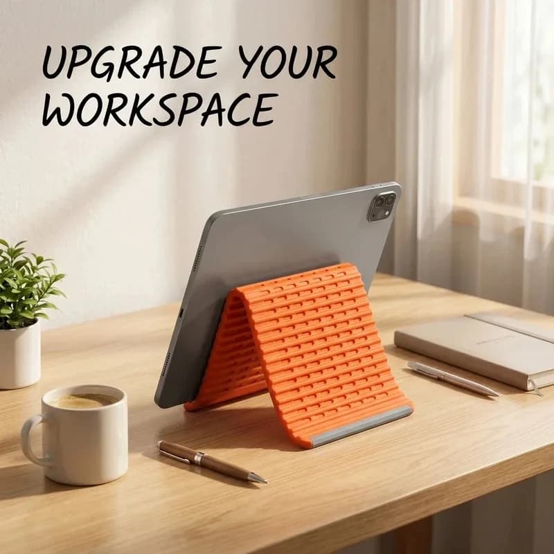Creative Silicone Phone Stand - Flexible Folding Convertible Stand for Tablets, Laptops, Phone Stand Holder Travel Accessories