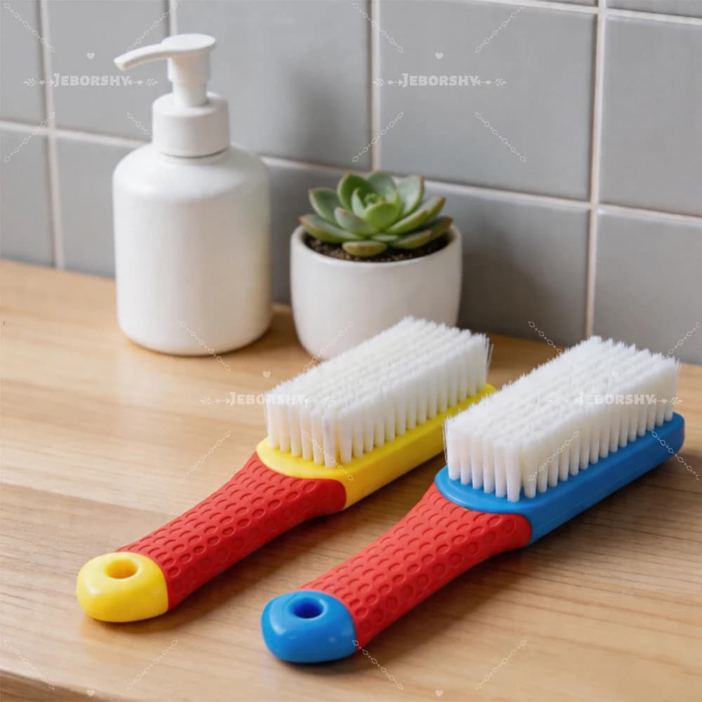 Spazzola portatile per la pulizia delle scarpe da viaggio, design compatto, setole in plastica resistente, per scarpe da ginnastica e scarpe in pelle, strumento da viaggio per la casa