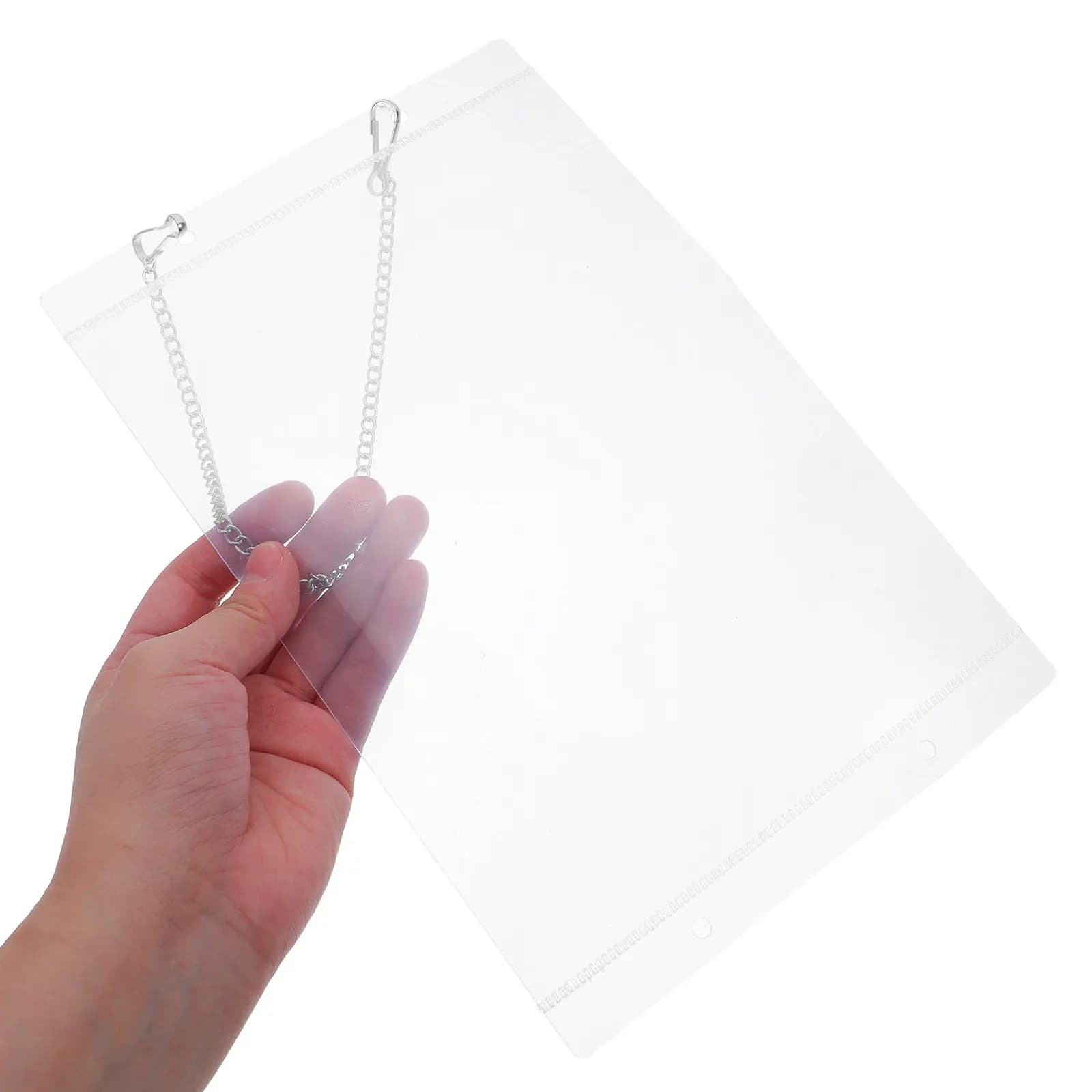 Set di 1 Portaetichette Trasparente A5 con Tasca Laterale, Espositore per Poster, Organizzatore di Etichette per Negozi, Porta Prezzi per Supermercati