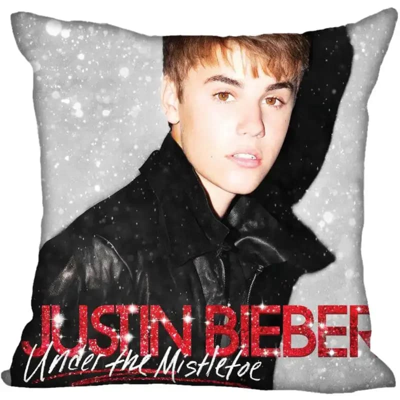 【Bieber Theme】Pillow Cover, 45x45cm, Washable, Living Room Sofa Cushion Cover