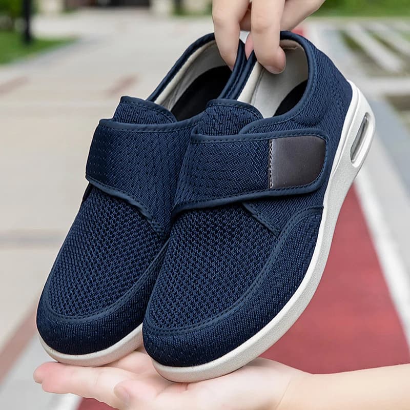 Men's Adjustable Diabetic Shoes for Elder Orthopedics Swollen Feet Shoes Hallux Valgus Bunion Thumb Eversion Foot Pain Relief