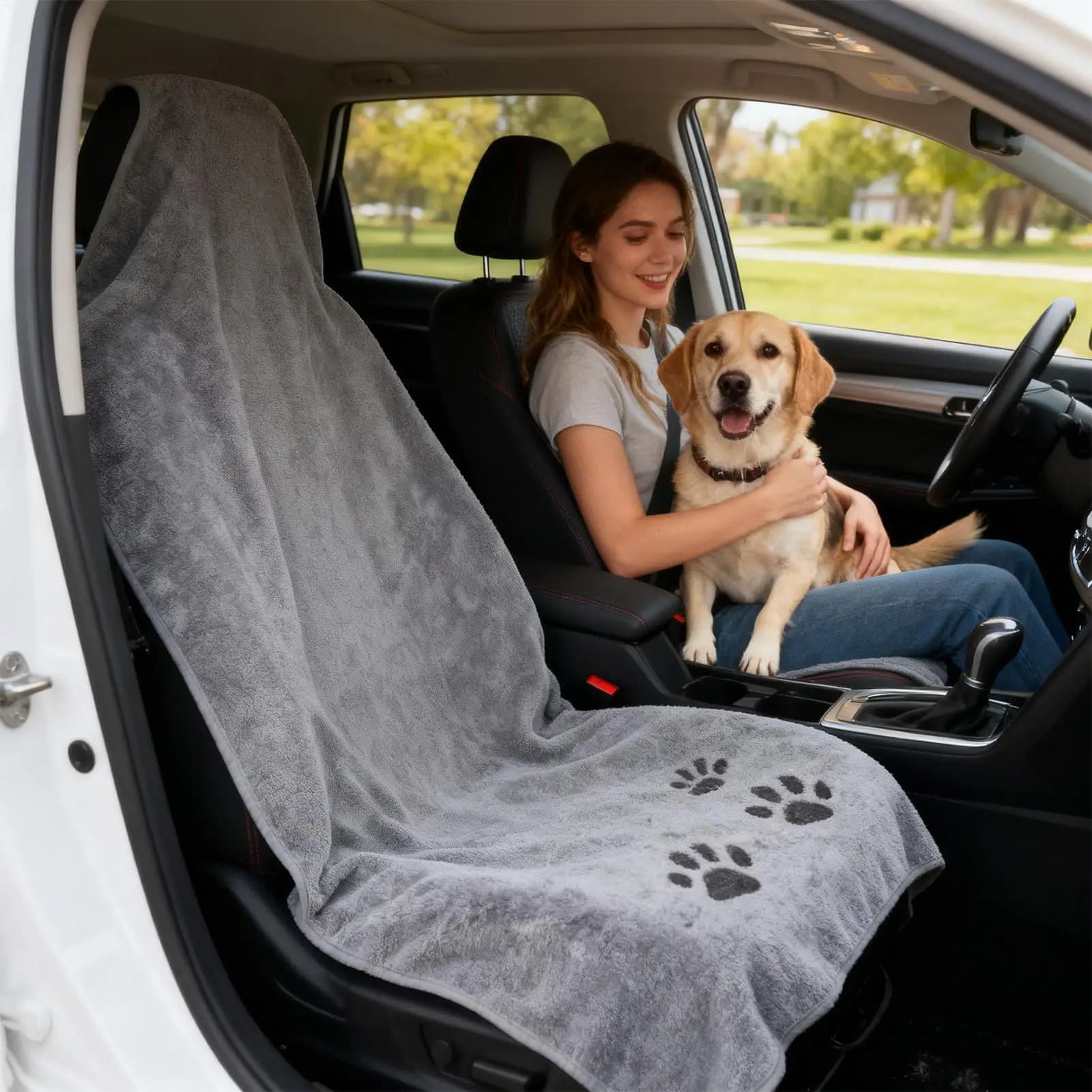 Car Seat Cover 142x75cm, Waterproof Anti-slip Towel, Fast Drying, Washing Machine Washable, Universal