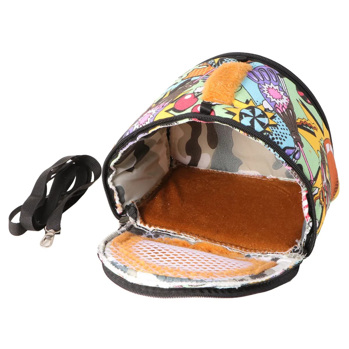 Borsa da trasporto per animali domestici per criceti, zaino da viaggio resistente con ventilazione a rete, tracolla regolabile, per piccoli animali domestici, campeggio all'aperto, escursionismo